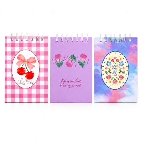 Image of A7 Pocket Notepad, Pack of 3, 160 Pages, Hardcover (Summer)