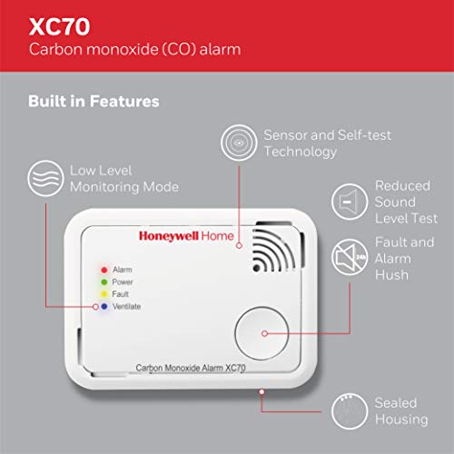 Honeywell Home Koolmonoxidemelder op batterijen - Afbeelding 3