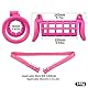 Harz Doppel-Peniskäfig Set mit Ring, Schlüssel und Belts Sissy Chastity Cage in Einteiliges Anti-Fallout BDSM Sklaven Sexspielzeug für Männer, Schwuler (Pink+Belts)