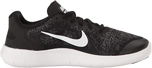 NIKE Kids Free RN 2017 (GS) Black/White Dark Grey Running Shoe 6.5 Kids