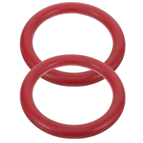 Anillas de gimnasia ABS rojo para ejercicios