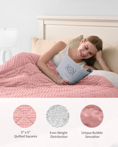Image of Mr. Sandman Cooling Weighted Blanket for Adults, Queen Size 15 lbs, 60″x80″