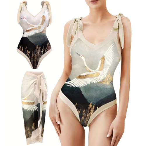 La mejor comparación de Conjunto falda larga para comprar hoy. 35 SlowTon Traje de Baño Bikini para Mujer 2 Piezas, Conjunto de Bikini Bañador de Falda Larga, Baño Natacion de Floral para Playa Natación