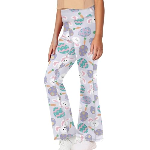 DISNIMO Girls Flare Yoga Pants Dressy Casual Pants Activewear Flared Leggings Boot-Cut Dance Pants Bell Bottoms