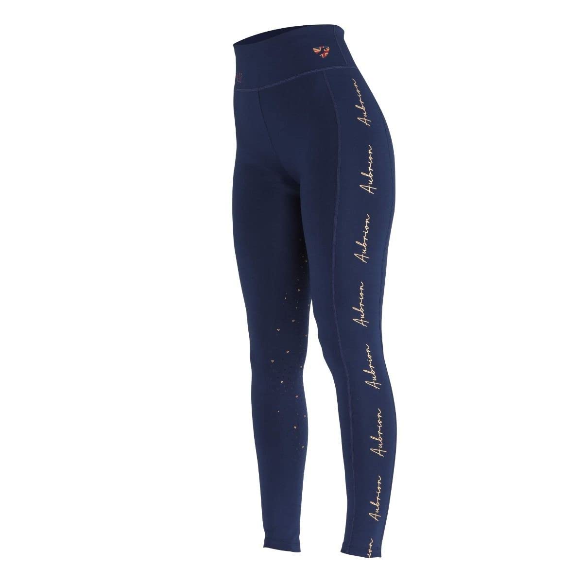 Aubrion Kids Team W Riding Tights Navy Blue 13 Years