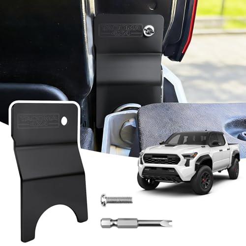 Klutchtech Tailgate Anti-Theft Lock Fit for Toyota Tacoma 2024 2025 2026+ Truck Bed Tailgate Locks Protector Compatible with Toyota Tacoma Accessories 2026-2024 (Black)