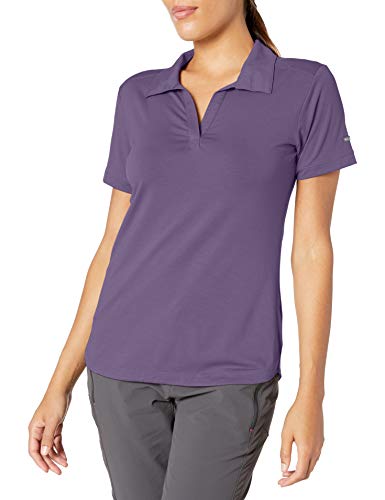 Columbia Women's Essential Elements Polo, Plum Purple, Medium