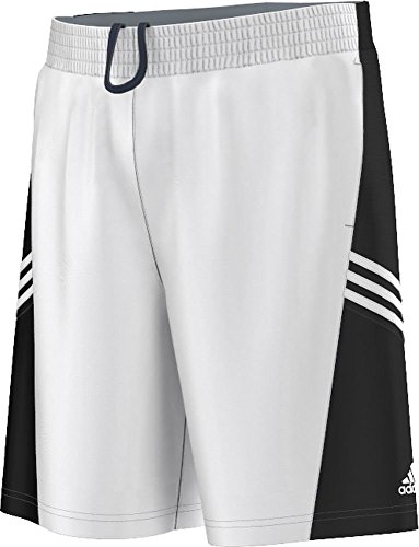 adidas Performance Men's Basketball Team Speed Shorts, White/Black, Medium