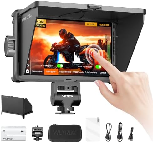 VILTROX DC-A1 Monitor de Campo de La Cámara de Pantalla Táctil,Ex...