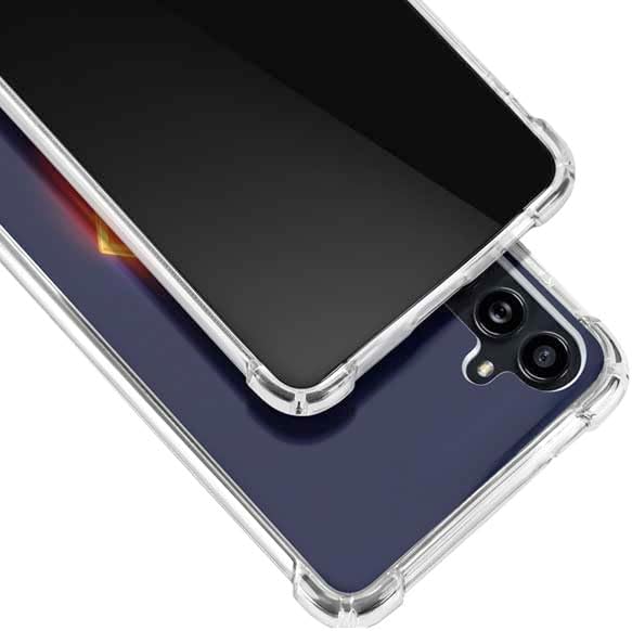 Skinit Clear Phone Case Compatible with Galaxy A54 5G - Officially Licensed Superman 2025 Energy Shield Neon Emblem Design