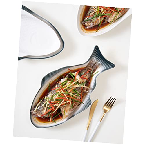 GALPADA Fischform-servierplatte Aus Keramik Für Catering Und...