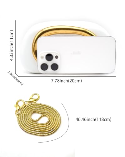 Image of Evening Clutch Purse for Women, PU Leather Wedding Guest Clutch Metal Chain Shoulder Bag, Crossbody Purse