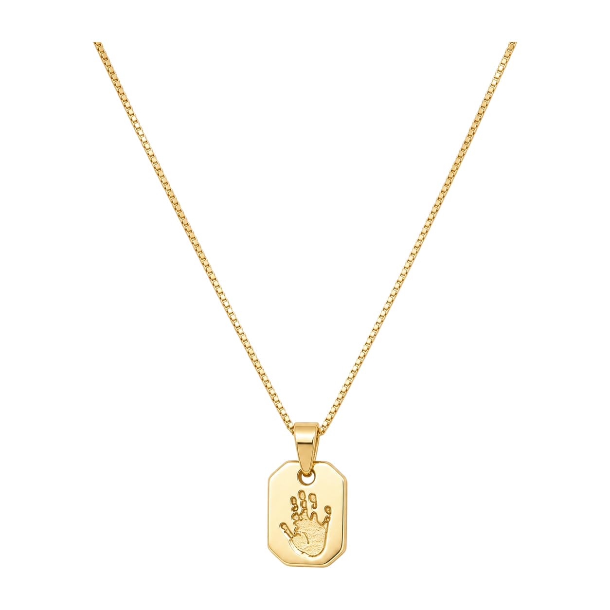 bebé huella de la mano huella del pie Collar plata de ley 925 Mini placa colgante collares duelo gestacional joyería hecha a mano