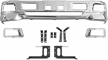 07エルフ 標準 メッキ フロントバンパー フォグランプ対応 エアダム一体型 07エルフ 標準 メッキ フロントバンパー フォグランプ対応