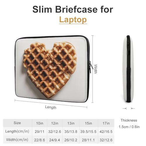 Funda para portátil 12 pulgadas con diseño en forma de corazón miniatura 2