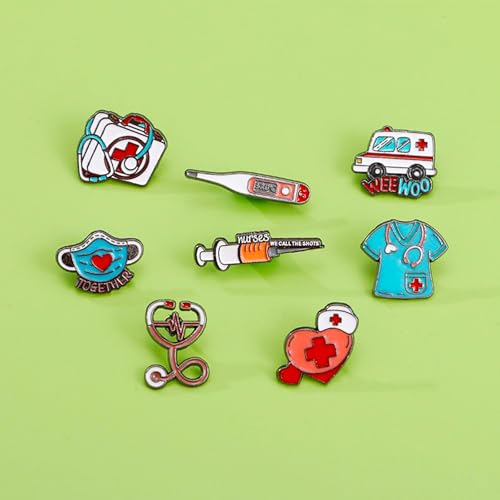 Image of Uterus Pin Medical Obgyn Pins Stethoscope Brooch Medicine Symbol Lung Brooch for Gynecologist Medical Doctors Nurse Gifts Jewelry