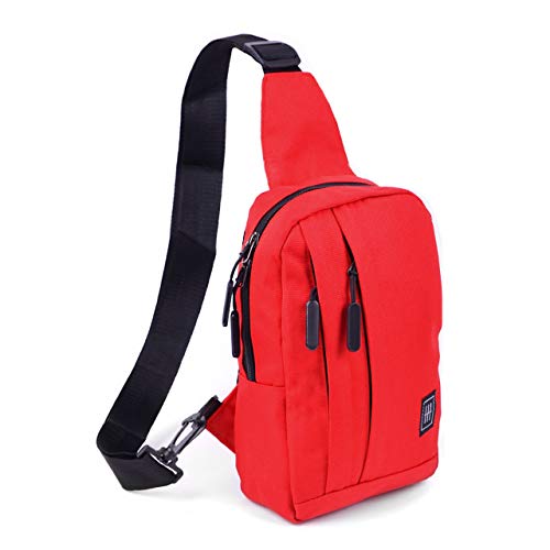 WESTEND Crossbody Canvas Sling Bag Backpack with Reversible Strap for Traveling, Hiking