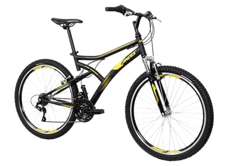 Caloi Bicicleta Andes, Aro 26, Câmbio 21 Velocidades, Preta