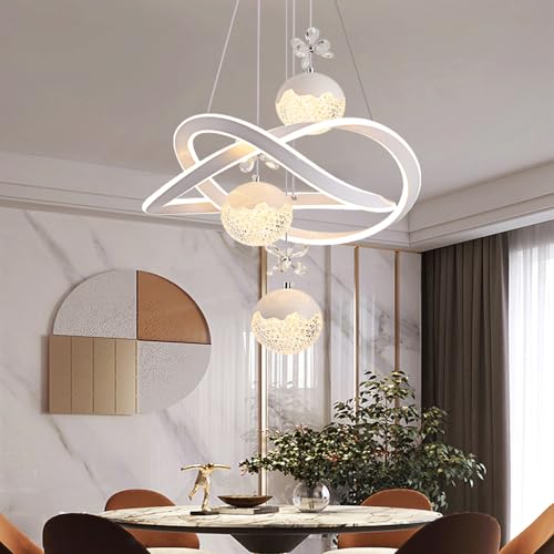 Lustre pour îlot de cuisine suspendu au-dessus de la table à manger - 6