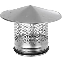 Lirast Ø 125mm Metall Wickelfalzrohr - Dachhaube Regenhaube - Ablufthaube Abluftrohr