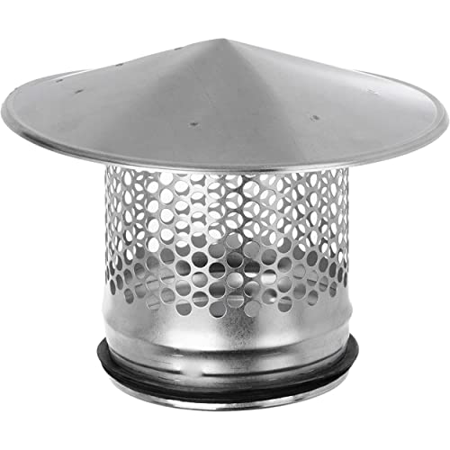 Lirast Ø 125mm Metall Wickelfalzrohr - Dachhaube Regenhaube - Ablufthaube Abluftrohr
