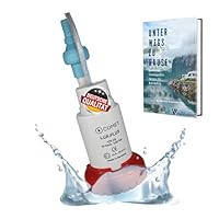 Carbest LuxPlus 12V Wasserpumpe - mit Rückschlagventil & Filter, Camping Ebook - 19 l/m, 0.85 bar, Weiß-rot, Kunststoff, Mini-Transfer-Pumpen-Design