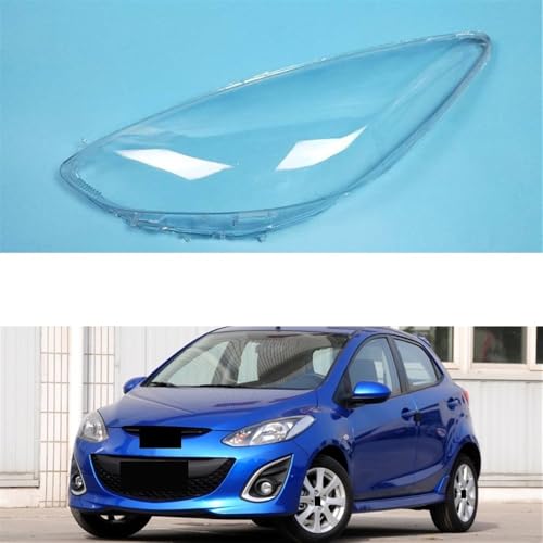 Lentille boîtier phare Mazda 2 2007-2012 coque de protection en verre - 2