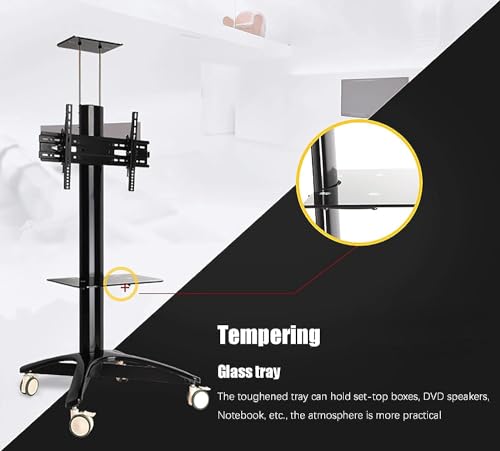 Soporte móvil universal para TV con ruedas miniatura 2