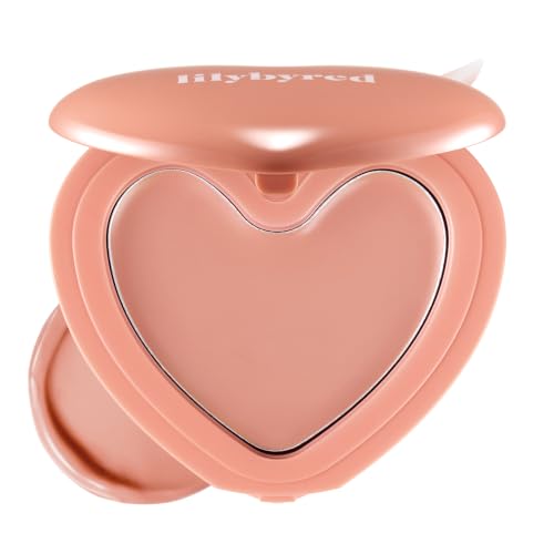 Image of lilybyred Luv Beam Cheek Balm | Heart-Shaped Korean Cream Blush, Semi-Matte, Healthy Glow, Long-Lasting, Blendable & Buildable, Lightweight, Natural-Looking Color, 0.12 oz (11 Cozy Peach Beige)