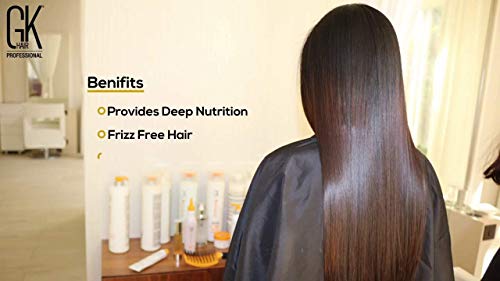 Gk Hair Global Keratin The Best Consumer Box Kit (10.1 Fl Oz/300Ml) Smoothing Keratin Treatment Professional Brazilian Complex Blowout Straightening For Silky Smooth & Frizzy Hair #TOP7
