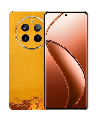 Image of Compatible with Back Skin Sticker /Vinyl wrap /Protective Film Mobile Skin by Candeal Mizhan (only Back) (Realme, Gold Chrome, Realme 12 Pro Plus 5G)
