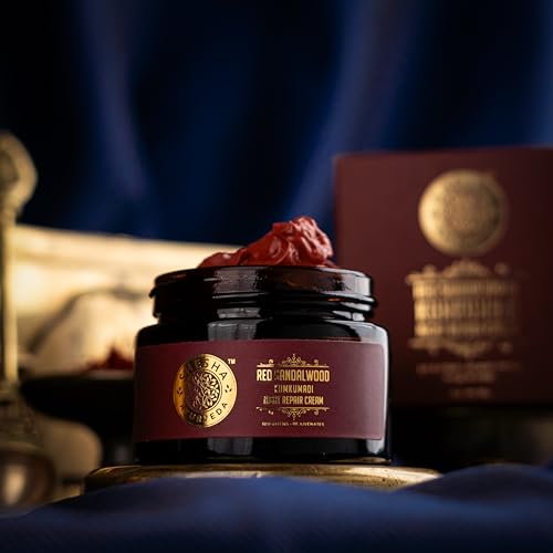 SHESHA AYURVEDA Red Sandalwood Skin Brightening& Night Repair Cream (50G).