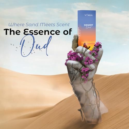 Image of Vokka Pocket Perfume Desert Oud 8ml | Unisex Luxury Long Lasting Arabian Perfume For Men And Women | Arabic Woody Scent Eau De Parfum | EDP Fragrance for Gift | Notes: Spicy Agarwood Ambery
