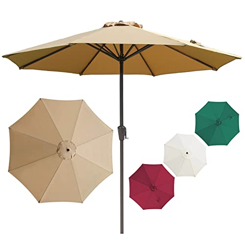 Parasol desmontable sin base para sustituir sombrillas rotas en mesas de exterior