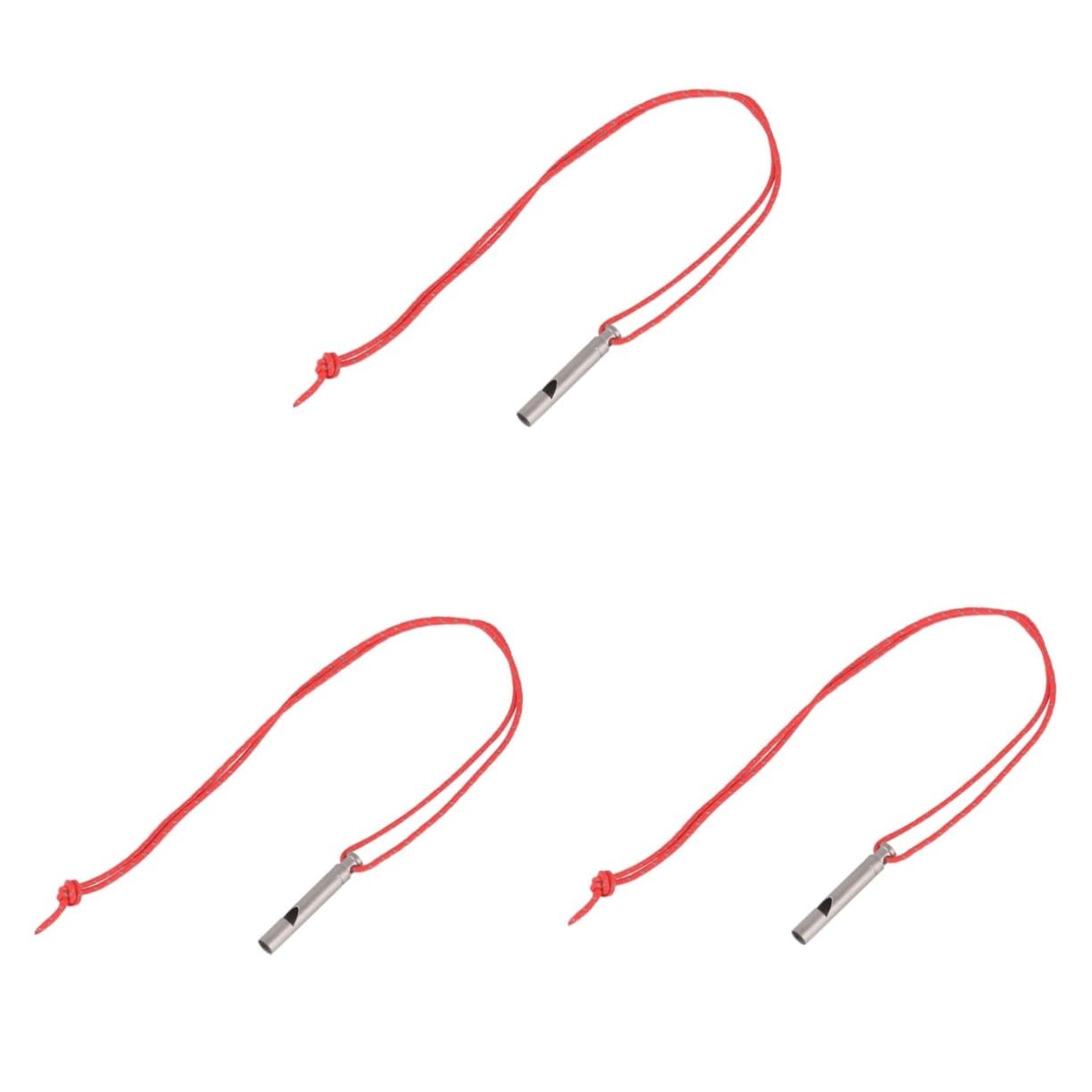 SUPVOX Silbato de Titanio Light Whistle Titanium Rope policia Fuerte Silbato de Emergencia Silbato Colgante Silbato Aire cordón de Silbato Suministro para Acampar Silver