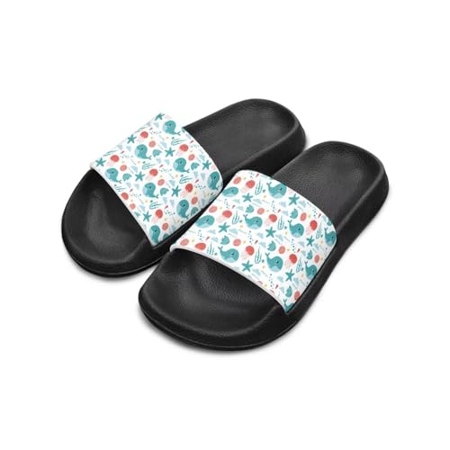 Girls Boys Slide Sandals Kids Summer Comfortable Slippers Slip On for Outdoor Beach Pool Shower Fit Little Big Kids