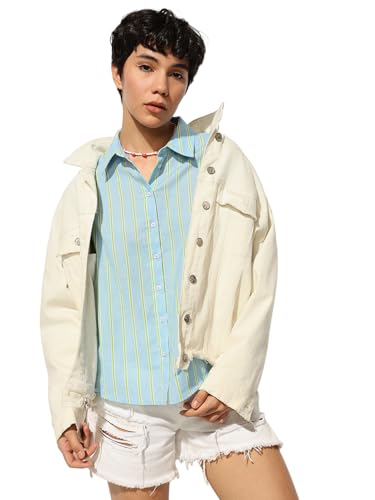 Image of ONLY Women's Striped Regular Fit Shirt