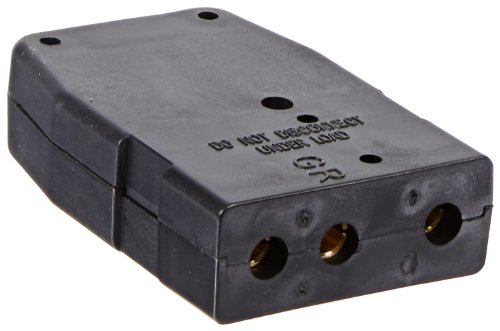 Marinco 20F Bates Stage Pin 20 Amp, 125 Volt, Female Inline, Black