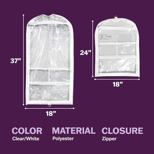 Bolsa corta para ropa en pack de 3 fundas protectoras transpirables de almacenamiento 7