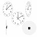 The Geeky Days Run Backwards Clock 12inch Arabia Numbers Battery Operated Silent Quartz Anticlockwise Reverse Anti Acrylic Wall Watch Home Decor Run Counter Round Timepieces