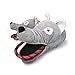 Nocciola Jouets interactifs en peluche pour chien, jouets en corde pour chien avec corde interactive, jouets couineurs à mâcher pour chiens de petite et moyenne taille (loup)