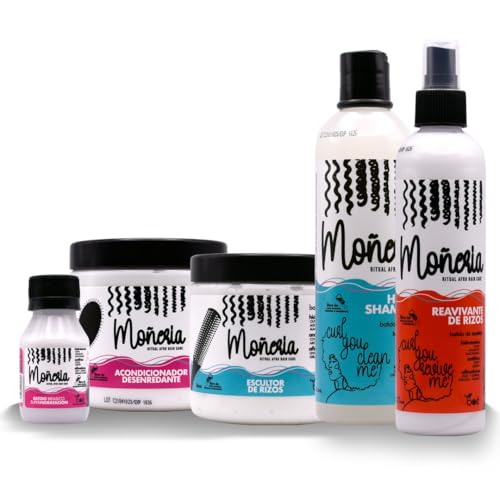 Image of Moneria Ritual 5 in 1 Hair Care Kit, Shampoo, Conditioner, Hair Mask, Detangler