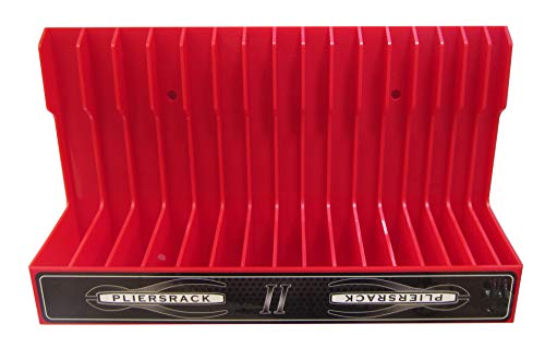 Plyworx Plr16 Pliersrack Red, For Standard & Smaller Size Pliers. Mounts On A Pegboard, Fits In Your Toolbox Drawer Or On Top Of Your Workbench. Special Tilt Feature. #TOP3