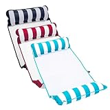 Aqua Monterey Hammock Pool Float - Three Pack - Light Blue, 3-Pack