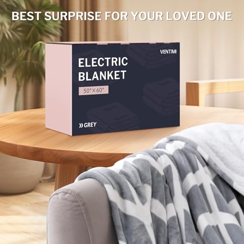 Ventimi HLT1-LT-F-GREY Electric Blanket Heated Throw thumb #6