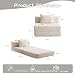 Yihomfy Modulares Sofa, Zweisitzer Sofa,Cord Bezug mit Atmungsaktivem Schaumstoff, Hohe Elastizität & Weich,Haustierfreundliches, Individuell Kombinierbar für Wohnzimmer, Büro & Mehr