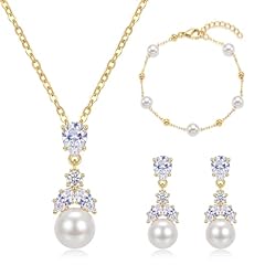 2# Necklace+Earrings+bracelet-gold