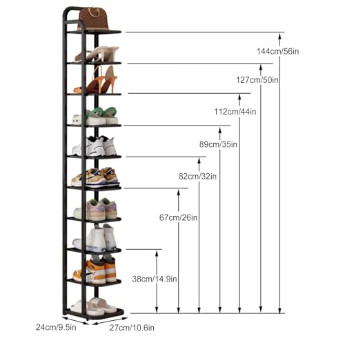 Étagère à chaussures fine et résistante aux rayures en métal - 3