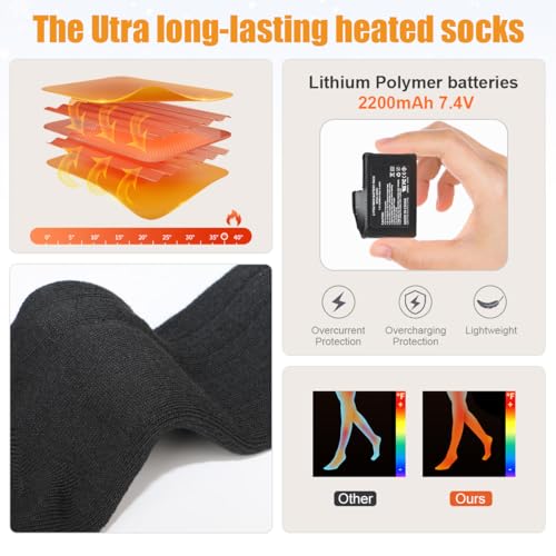 Savior Heat Heated Socks For Men Women thumb #3