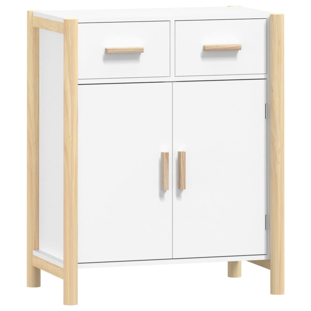 Aparador blanco moderno para organizar el pasillo y el salon con un diseño minimalista